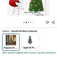 albero natale led e fibra ottica 