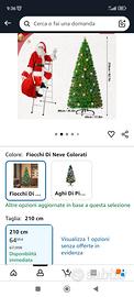 albero natale led e fibra ottica 