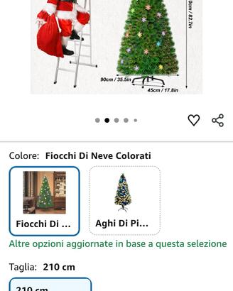 albero natale led e fibra ottica 