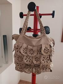 Borsa "Caterina Lucchi " in pelle avorio