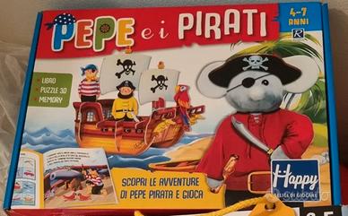 Gioco bimbi Puzzle e memory Pirati
