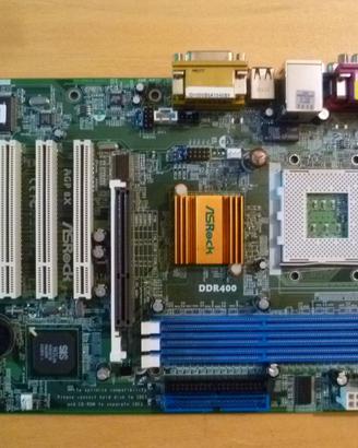 Scheda madre AsRock K7S8X Socket A funzionante
