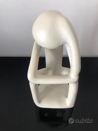 Pensatore in pietra saponaria naturale