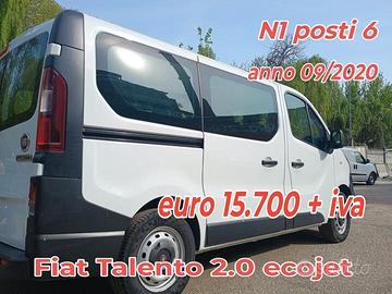FIAT TALENTO VETRATO 2.0 ECOJET 120CV N1 6POSTI BE