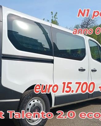 FIAT TALENTO VETRATO 2.0 ECOJET 120CV N1 6POSTI BE