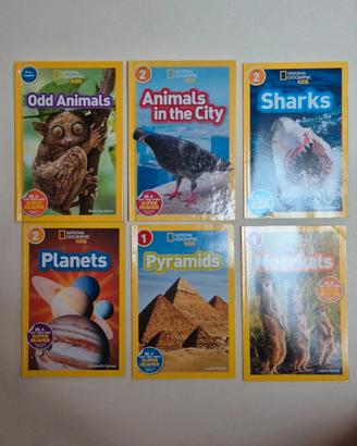6 libri national geographic in inglese per bambini