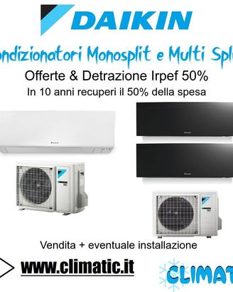 Condizionatori Daikin, Mitsubishi, Haier, Samsung
