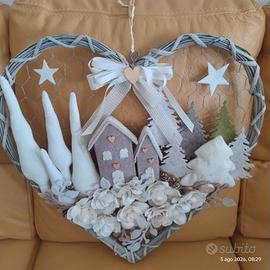quadro a forma di cuore country 
