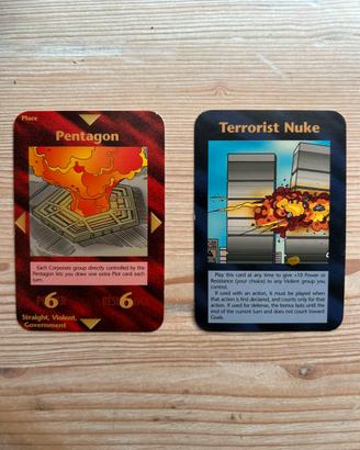 Carte illuminati Pentagon e Terrorist Nuke