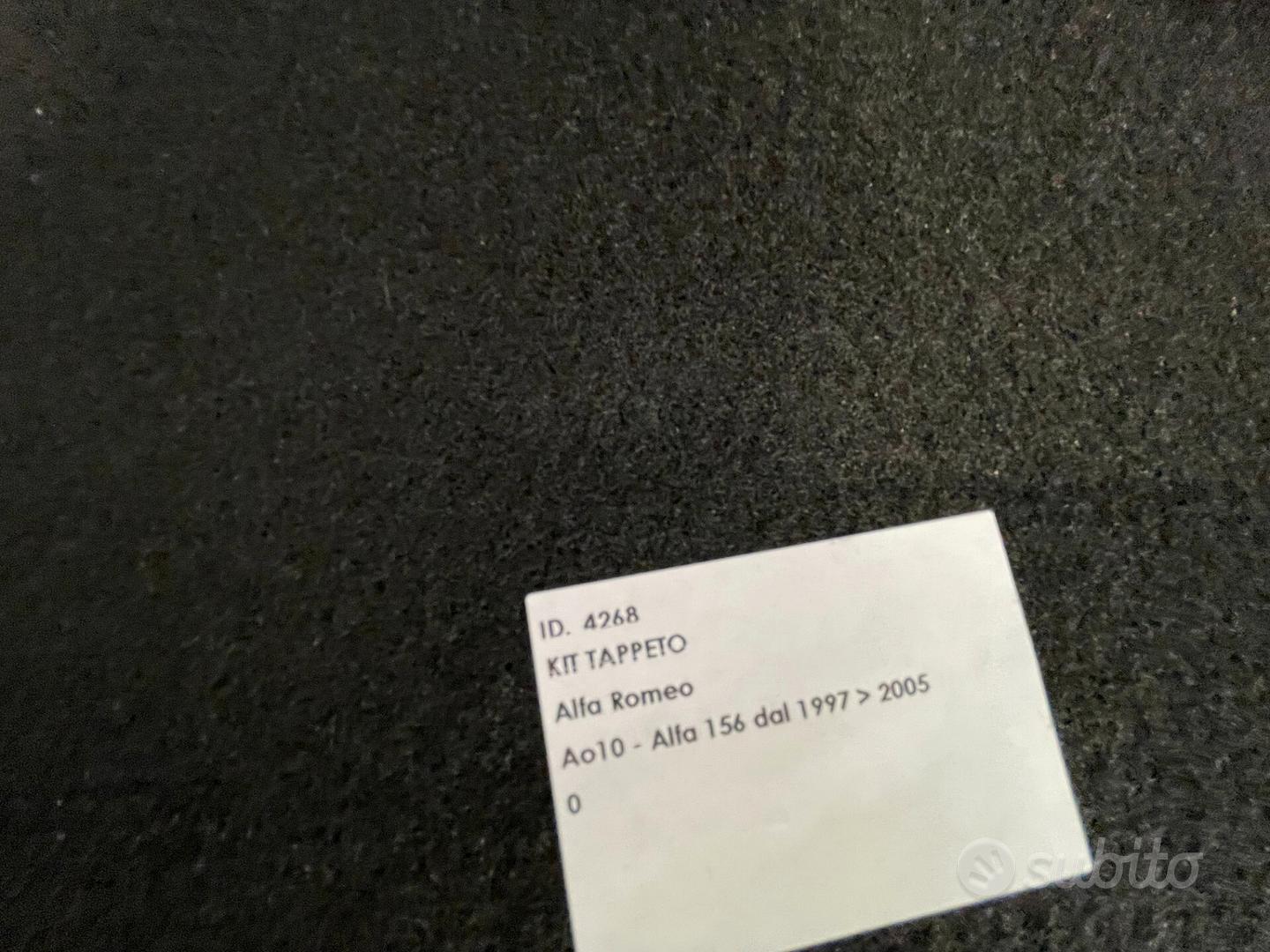 Tappetini Auto Su Misura In Moquette Antiscivolo Per Alfa Romeo 156 Berlina E Sportwagon (1997-2005) – Set Completo Con Salvatacco E Bordatura Bicolore - 3