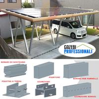 Carport auto gazebo pergola impianto fotovoltaico