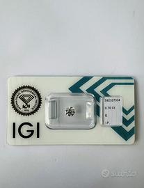 Diamante taglio Brillante 0,70 carati