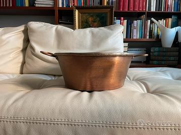 Antico scolapasta-scolabrodo in rame