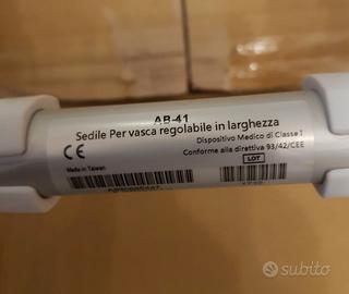 Sedile per vasca regolabile nuovo mai usato