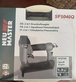 NEU MASTER Chiodatrice Pneumatica - 2 in 1