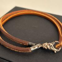 Bracciale cuoio con chiusura Trollbeads