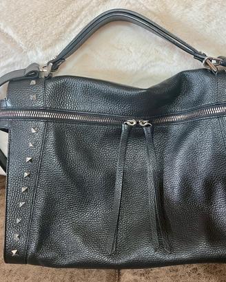 Borsa in pelle nera Loristella