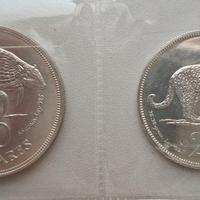 VENEZUELA SET FAUNA 50 25 BOLIVARES ARGENTO 925