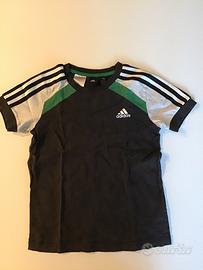 Maglietta Adidas bambino 9-10 anni sportiva nera