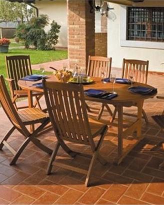 Set da giardino in legno balau per esterno