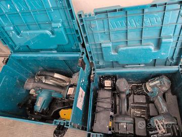 3 machine Makita originale 4 batterie 2 caricatore