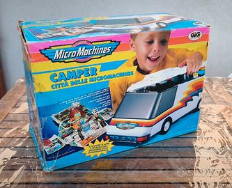 Camper micromachine con scatola e macchinine