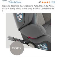 Seggiolino auto Sigillato nuovo