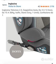 Seggiolino auto Sigillato nuovo