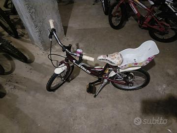 Bicicletta bimba 12"/14" Gastaldi con seggiolino