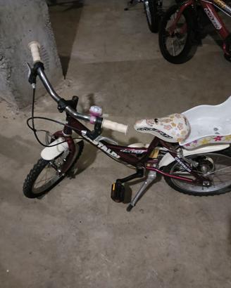 Bicicletta bimba 12"/14" Gastaldi con seggiolino
