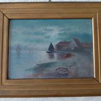 Quadro olio tavola no tela pastello acquerello 