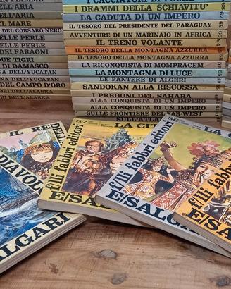 Collana 59 Libri Tigri e Corsari Salgari Fabbri Ed