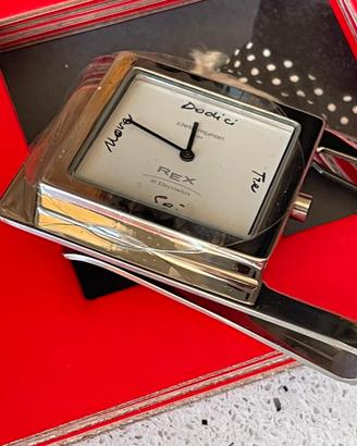 Orologio vintage nuovo acciaio Cleto Munari