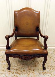 Poltrona Trono In Noce