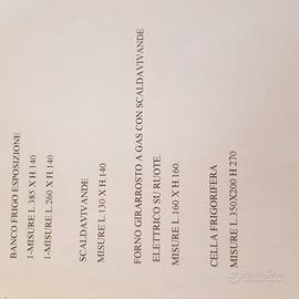 arredamento,cella,banco lineare macelleria/salumer