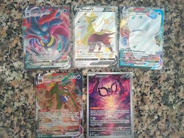 Lotto 5 Carte Pokémon V e VMAX – NM