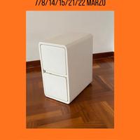 2 Comodini in Legno Massello Francese Color Crema