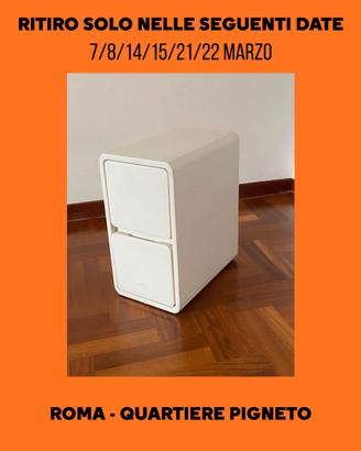 2 Comodini in Legno Massello Francese Color Crema
