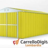 Box garage auto in Acciaio 327x611cm 19mq giallo