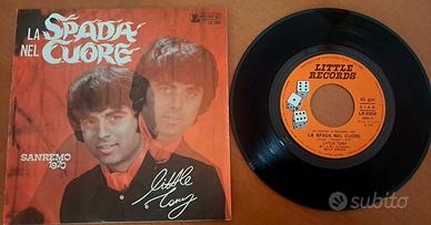 45 giri Little Tony "SPADA NEL CUORE"