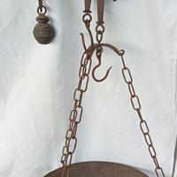 Antica bilancia stradera in ferro 