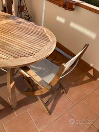 Tavolo per terrazza allungabile