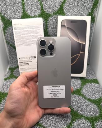 iPhone 16 Pro Max 256gb Natural - Gar 12M Perfetto