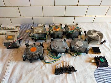 6 DISSIPATORI INTEL SOCKET LGA 775 + PIN RICAMBI+A