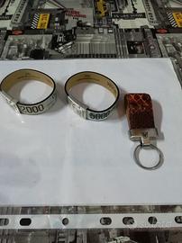 Bracciali millelire + portachiavi visconti