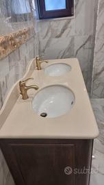 Servizio bagno classico noce