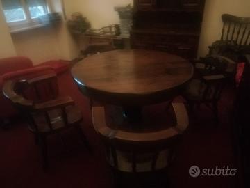 tavolo in legno massello arte povera