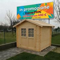 CASETTA DI LEGNO SORRENTO 240x240x222h - PROMO