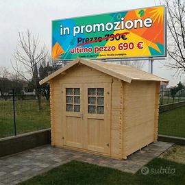 CASETTA DI LEGNO SORRENTO 240x240x222h - PROMO