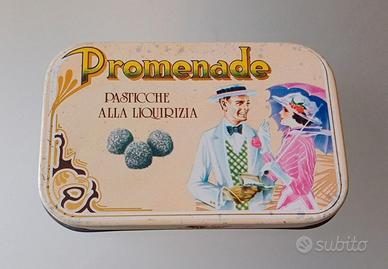 Scatola Latta vintage Promenade  Liquirizia
